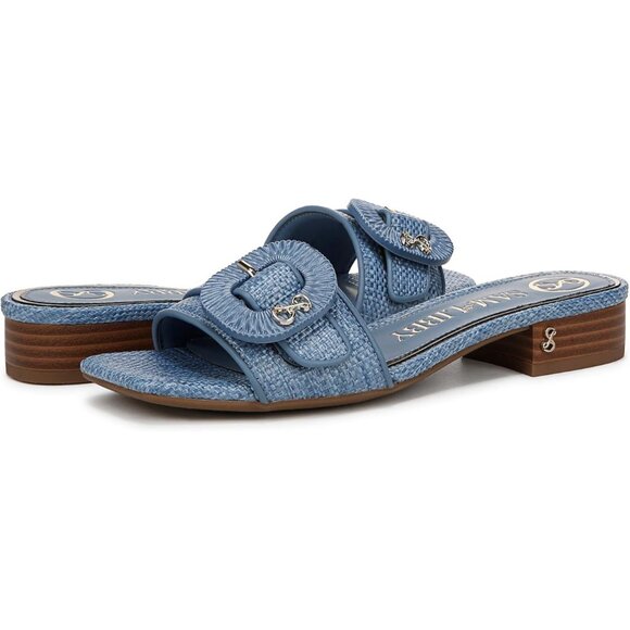 Sam and Libby Women's Kandie Buckle Block Heel Slide Sandals - Picture 5 of 6